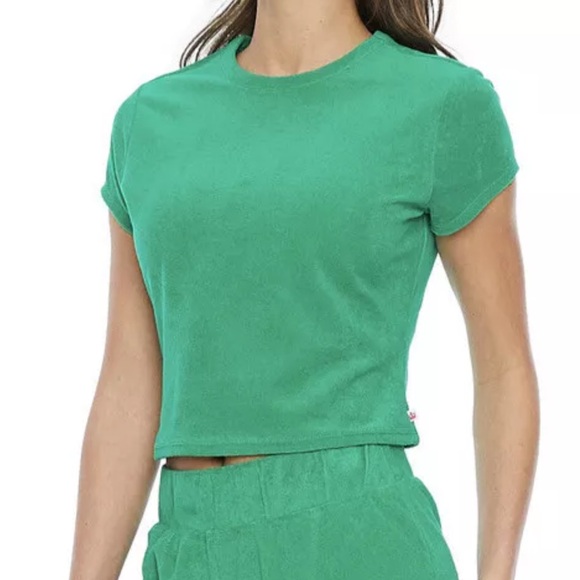 Juicy Couture Tops - Juicy Couture Women's Green Terry Cloth Crop Top